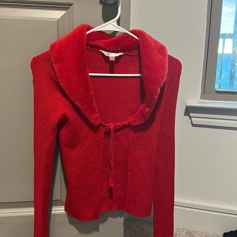 Long sleeve tie front